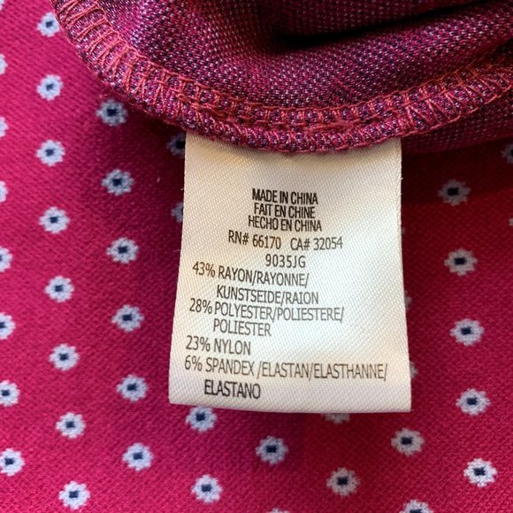 Anthropologie Pink Mikayla Cropped Flare Floral/dot pattern Pants, Sz L - Picture 7 of 8